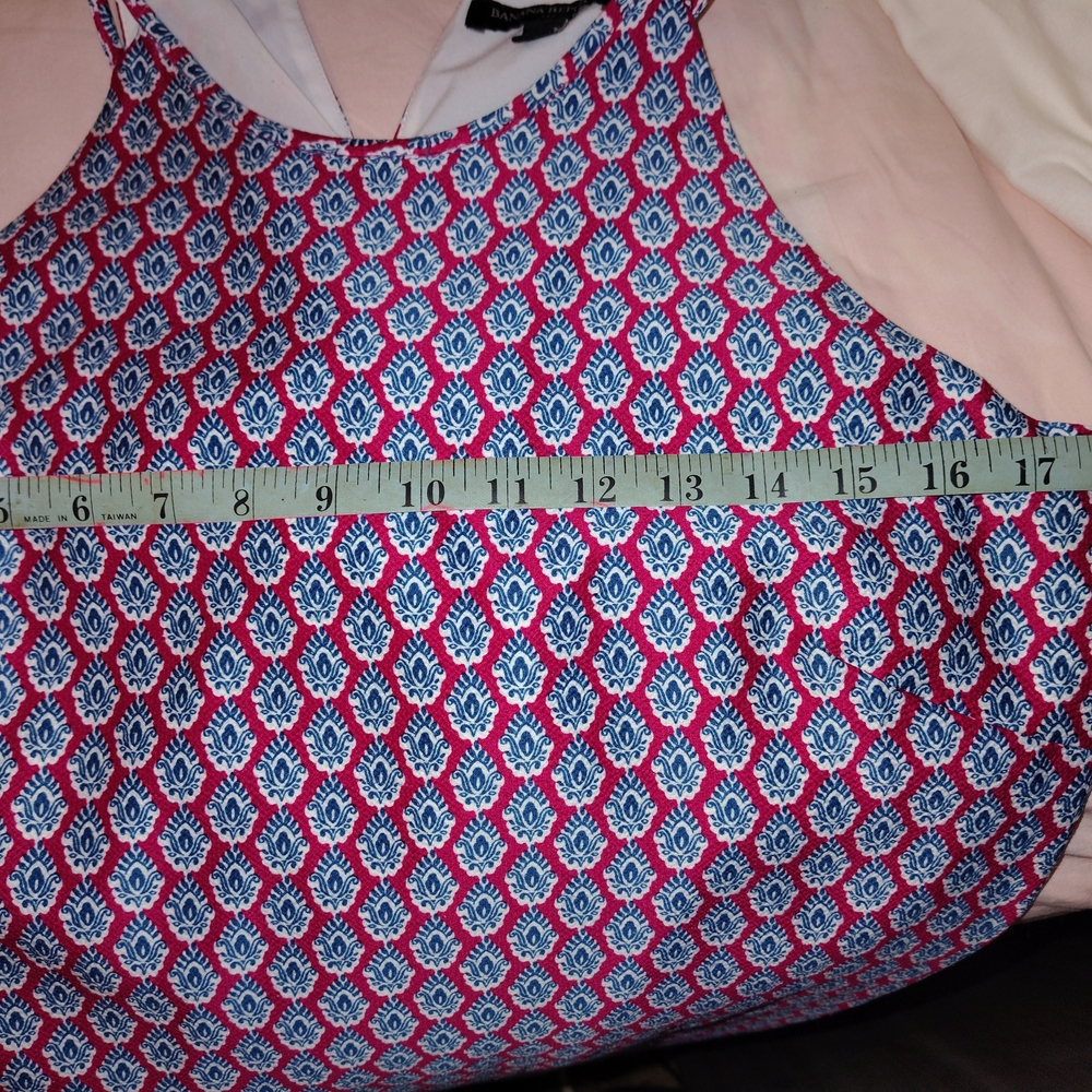 Banana Republic Blue and Red, Mini A-Line Dress , Size S - Picture 4 of 4